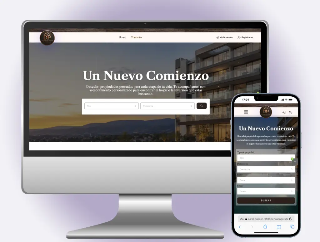Desarrollo web para inmobiliarias con buscador de propiedades