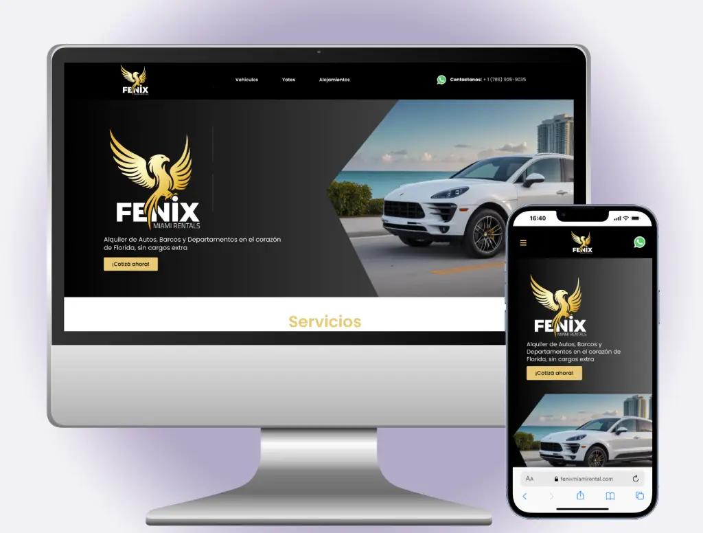 Desarrollo web para renta de autos con reservas y control de flota