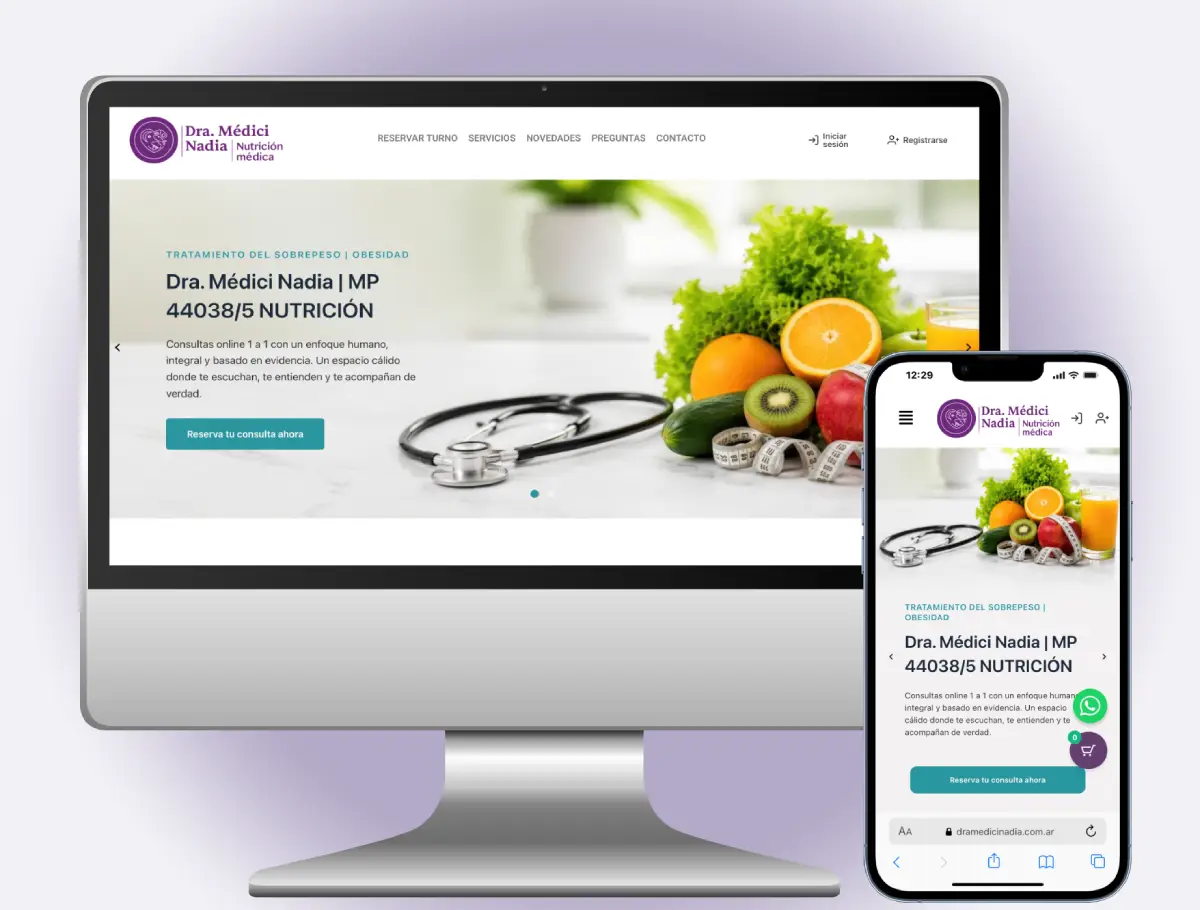 Desarrollo web con sistema de turnos y autogestión para clínicas